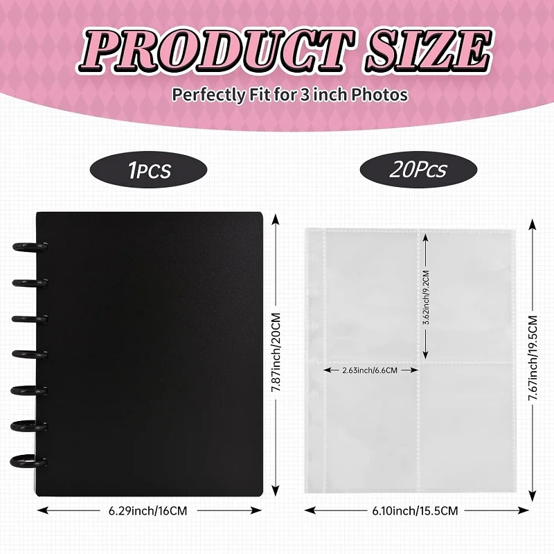 Multi Pockets Photo Album Mini Kpop Photocard Binder Sheets Idol Cards Collect Books Photocard Holder Album Student Stationery