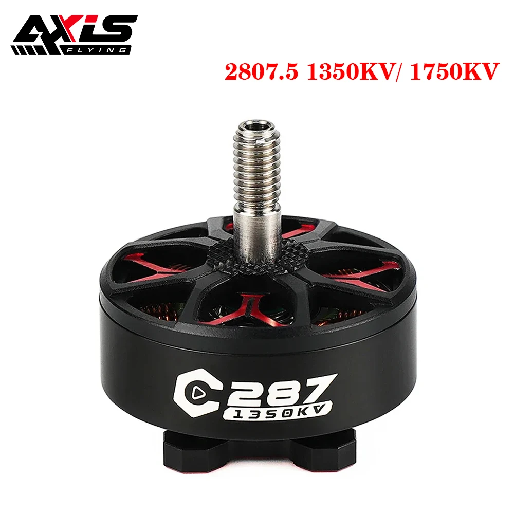 

AxisFlying C287 2807.5 1350KV/ 1750KV 4-6S Brushless Motor for 5inch Cinewhoop 6-7inch Long Range X8 Cinelifter RC FPV Drone