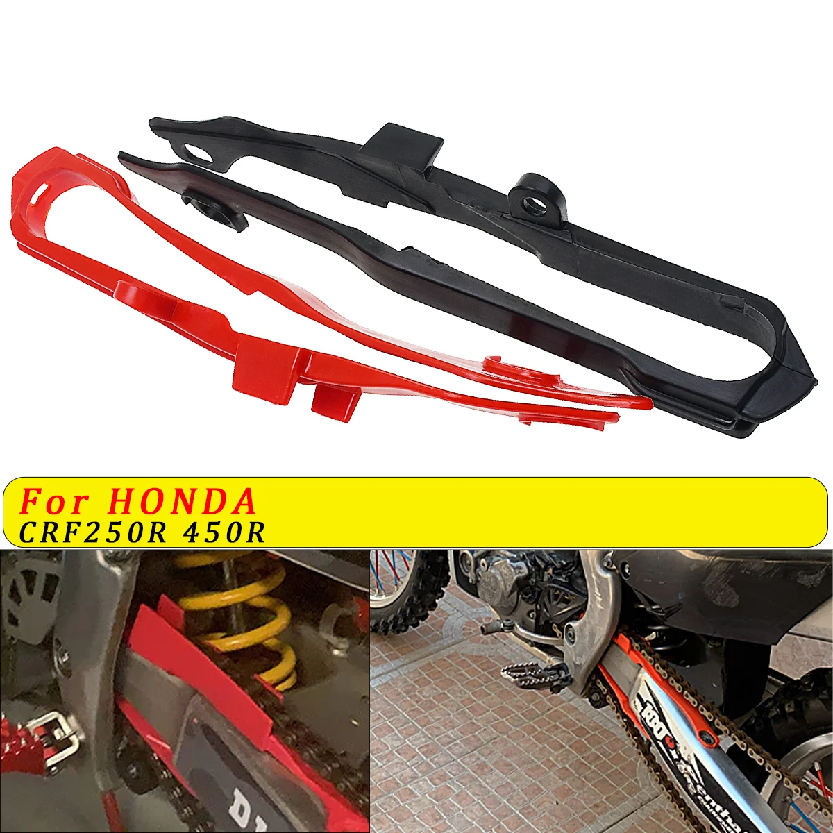 Polisport Honda Chain Slider CRF 250 R 2018 - 2019 CRF 450 R 2017 - 18, Black main image 1