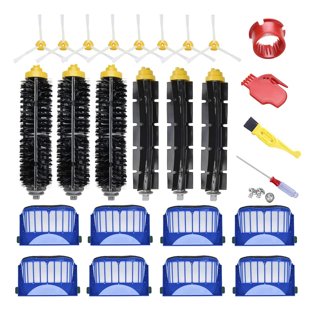 

Replacement Main brush For iRobot Roomba 600Series 631 632 635 639 645 650 cleaner vacuum Beater Bristle Brush side Brush Filter
