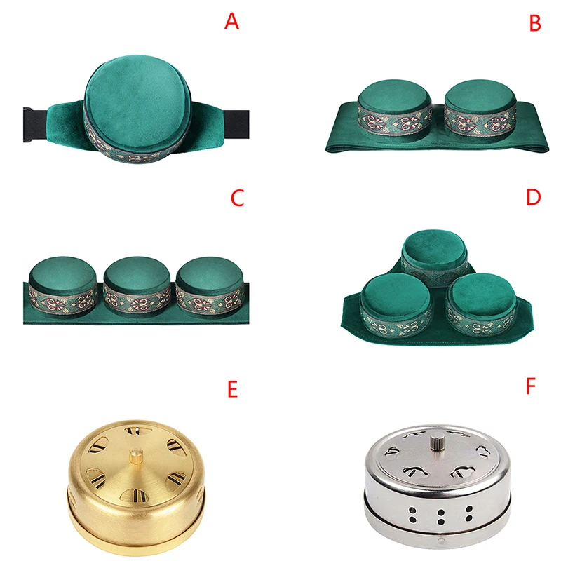 Brass Copper Moxa Moxibustion Box Bag Moxa Burner Acupuncture Roller Stick Holde