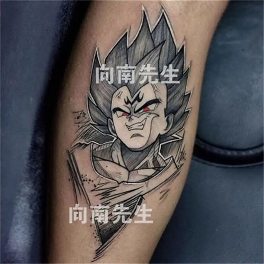 ドラゴンボールタトゥーステッカー,超サイヤ人,孫悟空,漫画