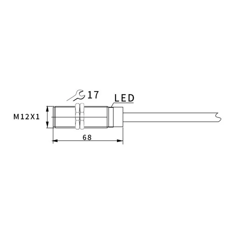 Enhanced Inductive Proximity Sensor with Analog Output, 24V