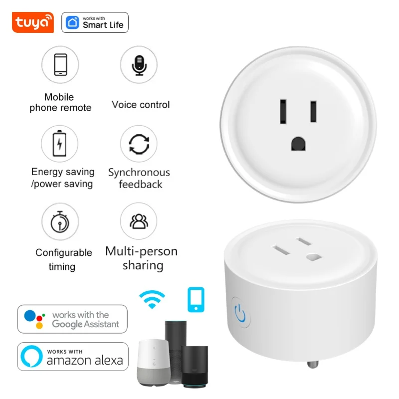 Tuya Smart Life Smart Sockets That Work With Google Home Tuya