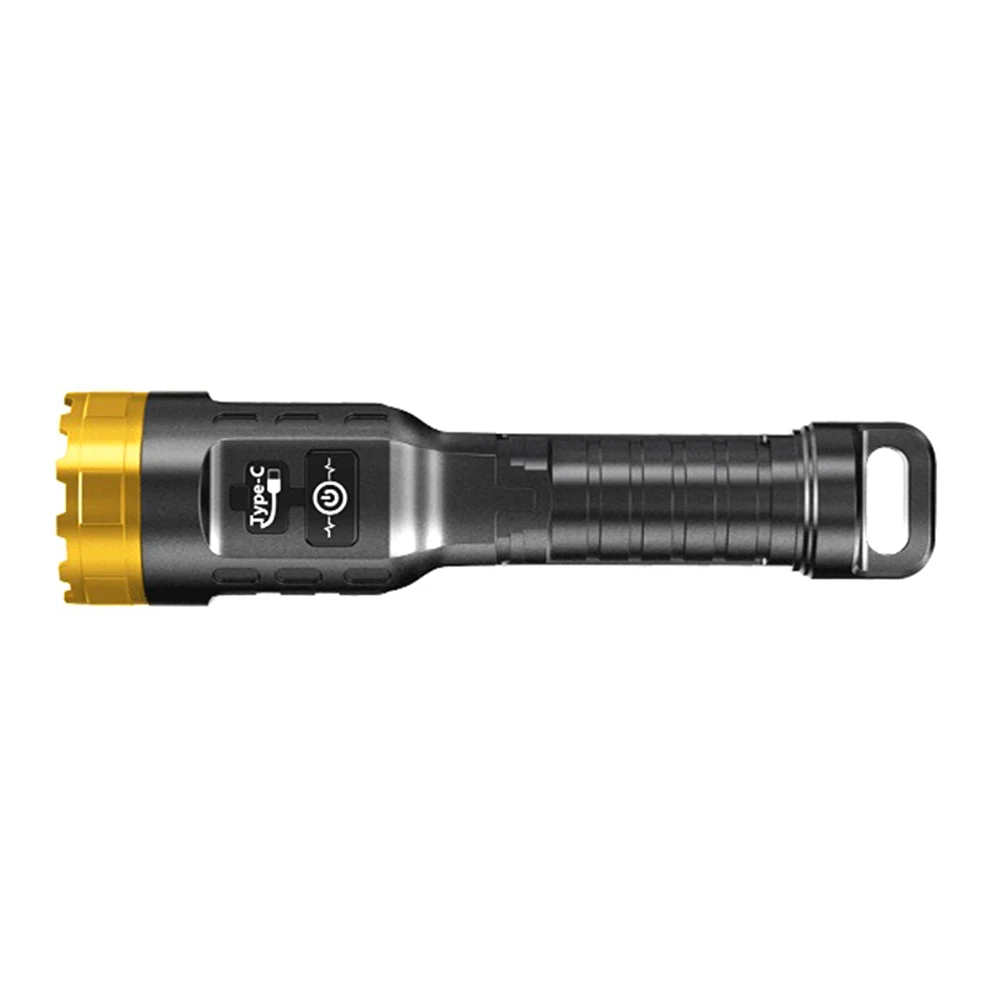 LED 손전등 밝은 300LM USB 충전식 방수 토치 램프 캠핑 하이킹 모험 토치 야외 도구