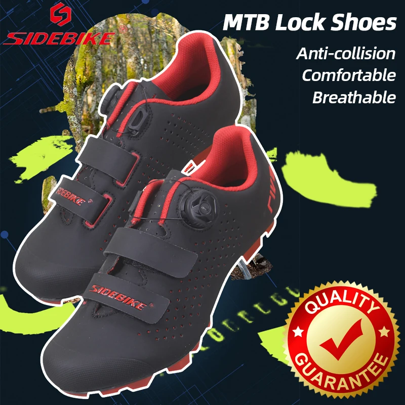

SIDEBIKE Cycling Shoes MTB Men Self-Locking Road Bike Shoes Anti-slip Cleat Mountain Men's Sneakers Comfortable Bike Sneaker