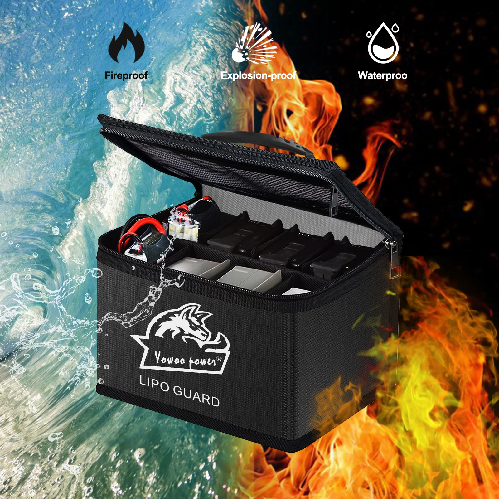 Chargeur Batterie 270x175x175mm Jaune - Livraison Rapide