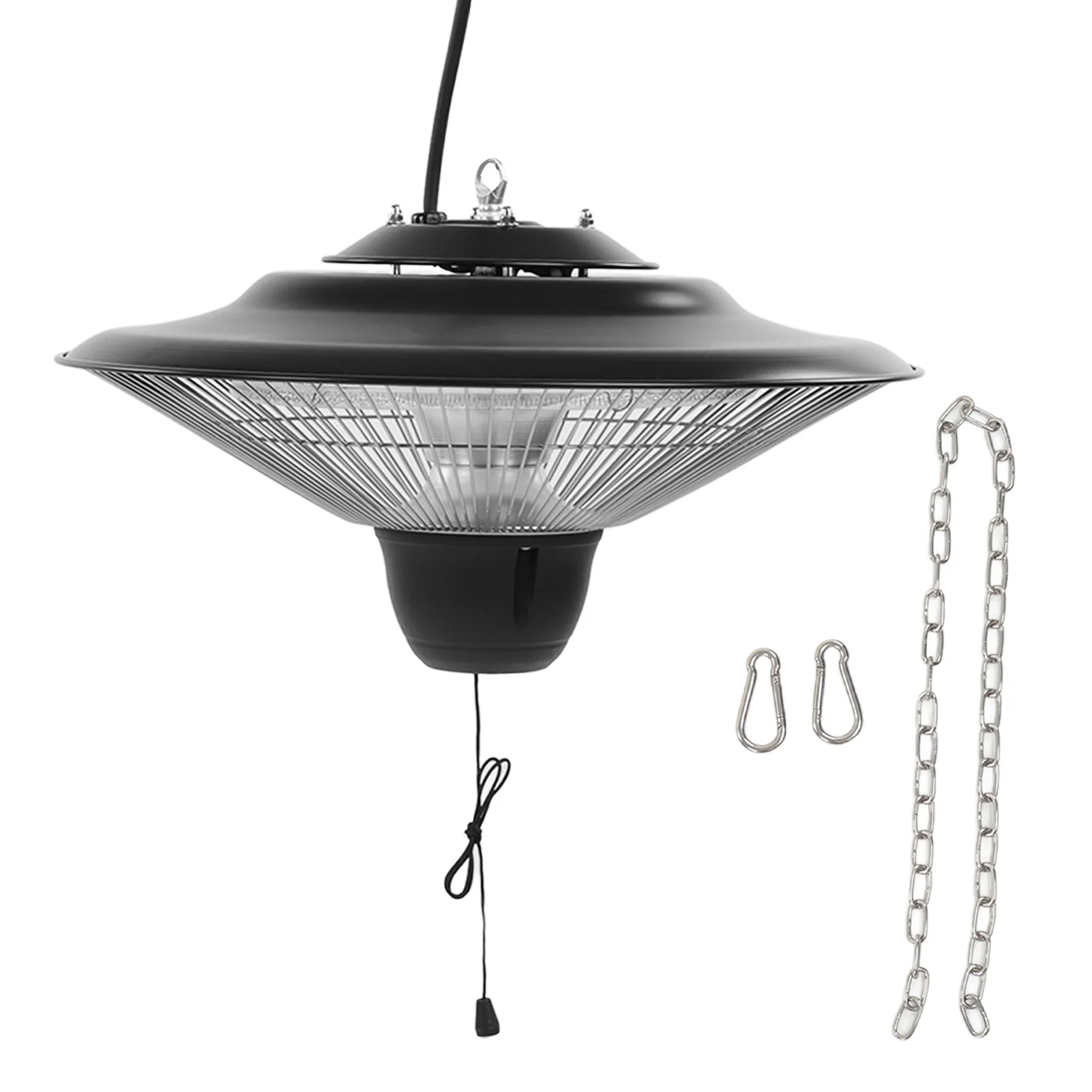 Calentador eléctrico colgante para Patio, dispositivo resistente al agua IP23, para techo exterior, funcionamiento silencioso, 3s, calefacción UE 220V 1500W| - AliExpress