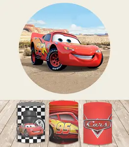 Disney Vermelho Carro De Corrida Preto Branco Grade Bandeira Fundo Dos  Desenhos Animados Campeão Copo Vermelho Cortina Menino Aniversário Pano De  Fundo Fotografia - Fundos - AliExpress