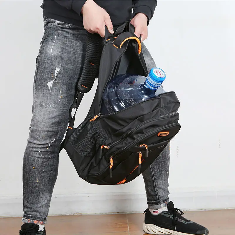 Men's Oxford Waterproof Backpacks Rucksack Business Computer Bag Casual Backpack Senior High School Student Schoolbag Large Capa