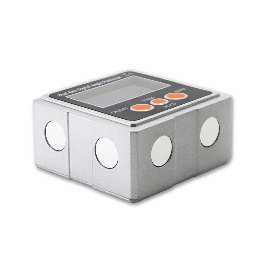 SHAHE Metal Dual Axis Digital Angle Gauge With 3-sides Magnets Electronic Protracor With Backlight Inclinometer Angle Tools 3