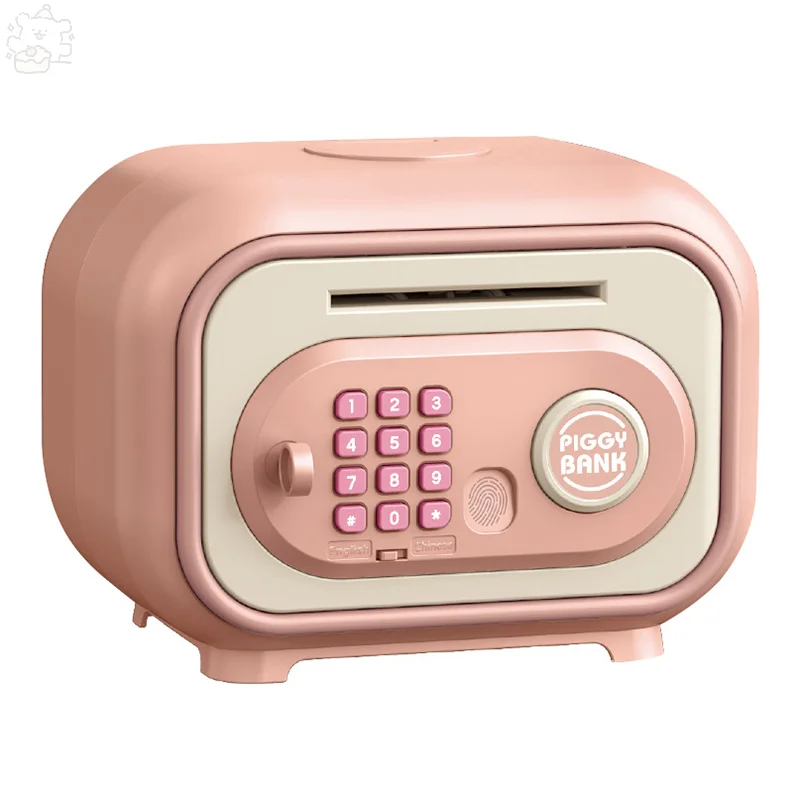 Children Piggy Banks Save Finger Print Girl DIY Electronic Money Box Savings Password Ersonalized Cash Register Toy Kid Gifts 5