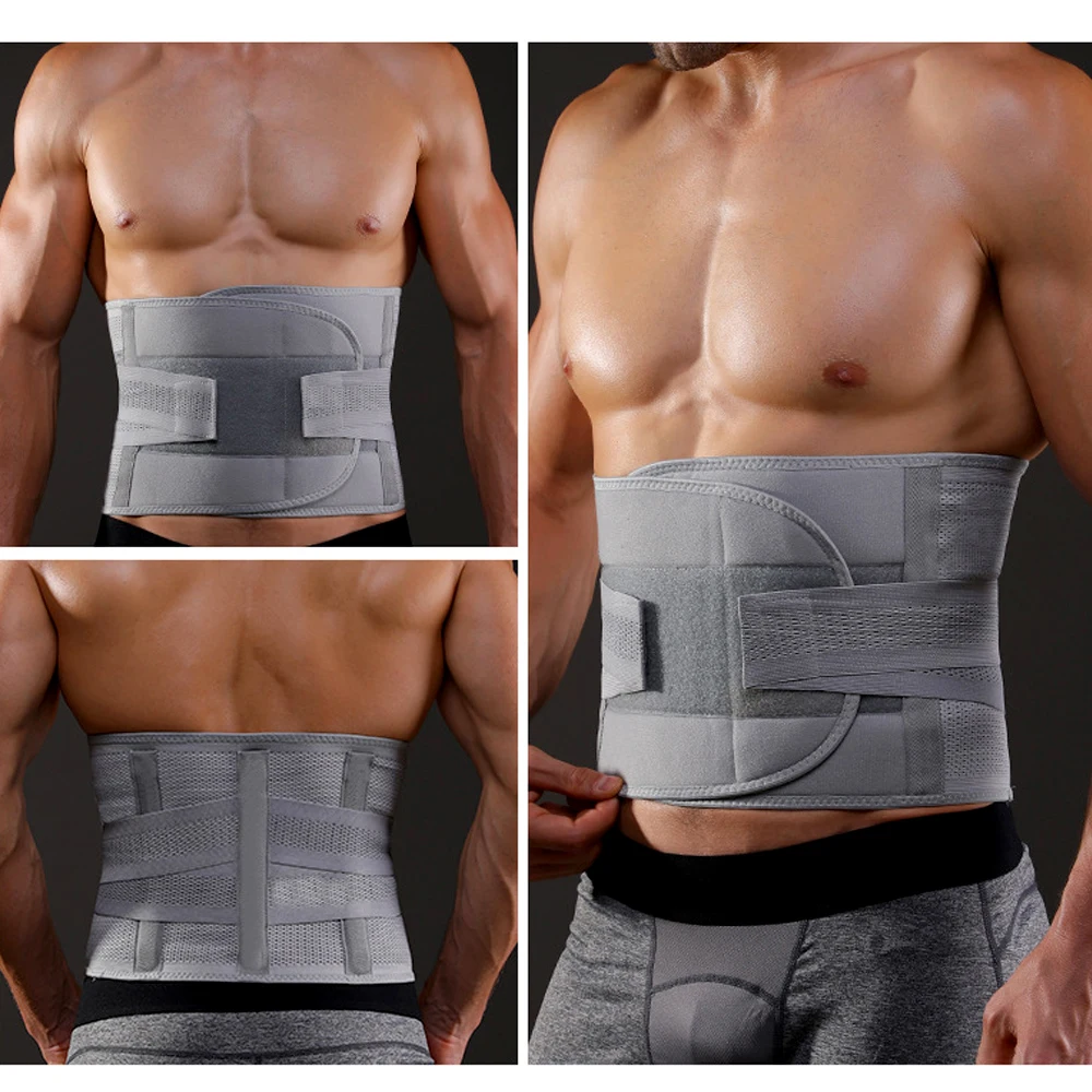 Lumbar Support Belt Lumbosacral Back Brace &ndash; Ergonomic Design and Breathable Material-Lower Back Pain Relief Warmer Stretcher