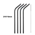 4Pcs Black Bent