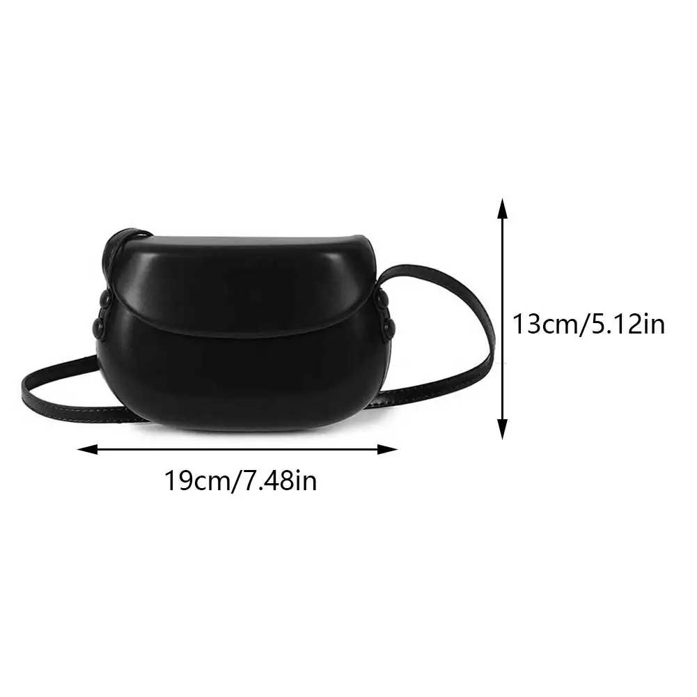 Women Shoulder Bag Large Capacity PU Saddle Bag Vintage Messenger Retro Simple Sling
