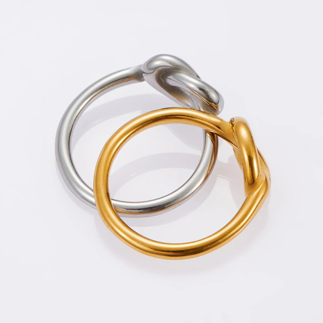 Knotted Heart Stainless Steel Hipster Fashion Men And Women Unisex Tail Engagement Ring finger ring,wedding rings,stainless steel ring