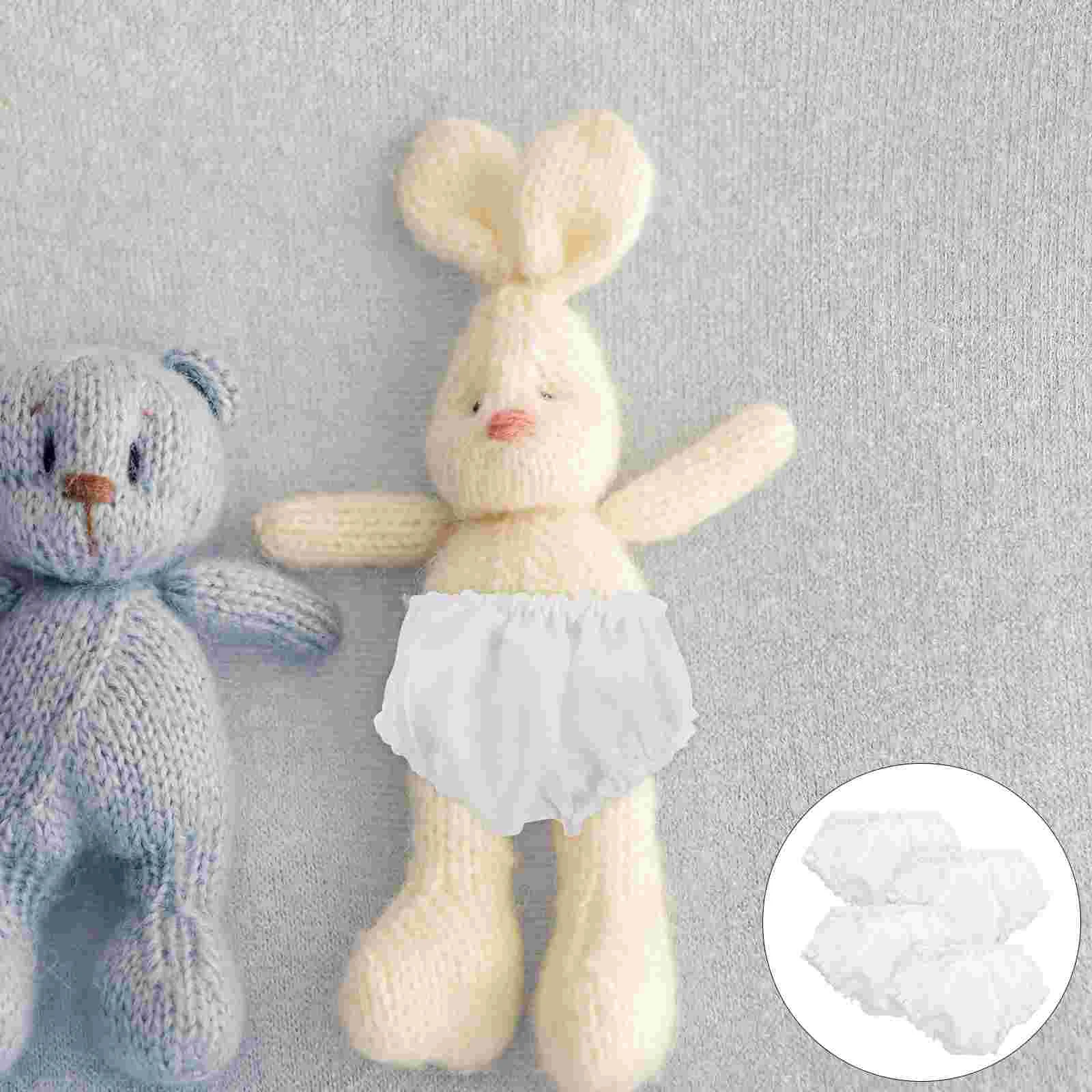 

4 Pcs Stuffed Bear Toy Panties Accessories Briefs Costume Decor Cloth Accessory Pretend Underpants for Toys