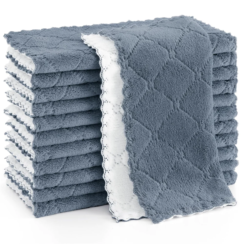 6pcs Microfiber Towel Absorbent Kitchen Cloth Wash Kitchen Clean Cloth Soft Lint Free Dish Household Wash Towel kitchen towel microfiber dish cloths cleaning cloth microfiber towel microfiber wash towel dish cleaning cloth microfiber dish cloth towel cleaning cloth dish cloth