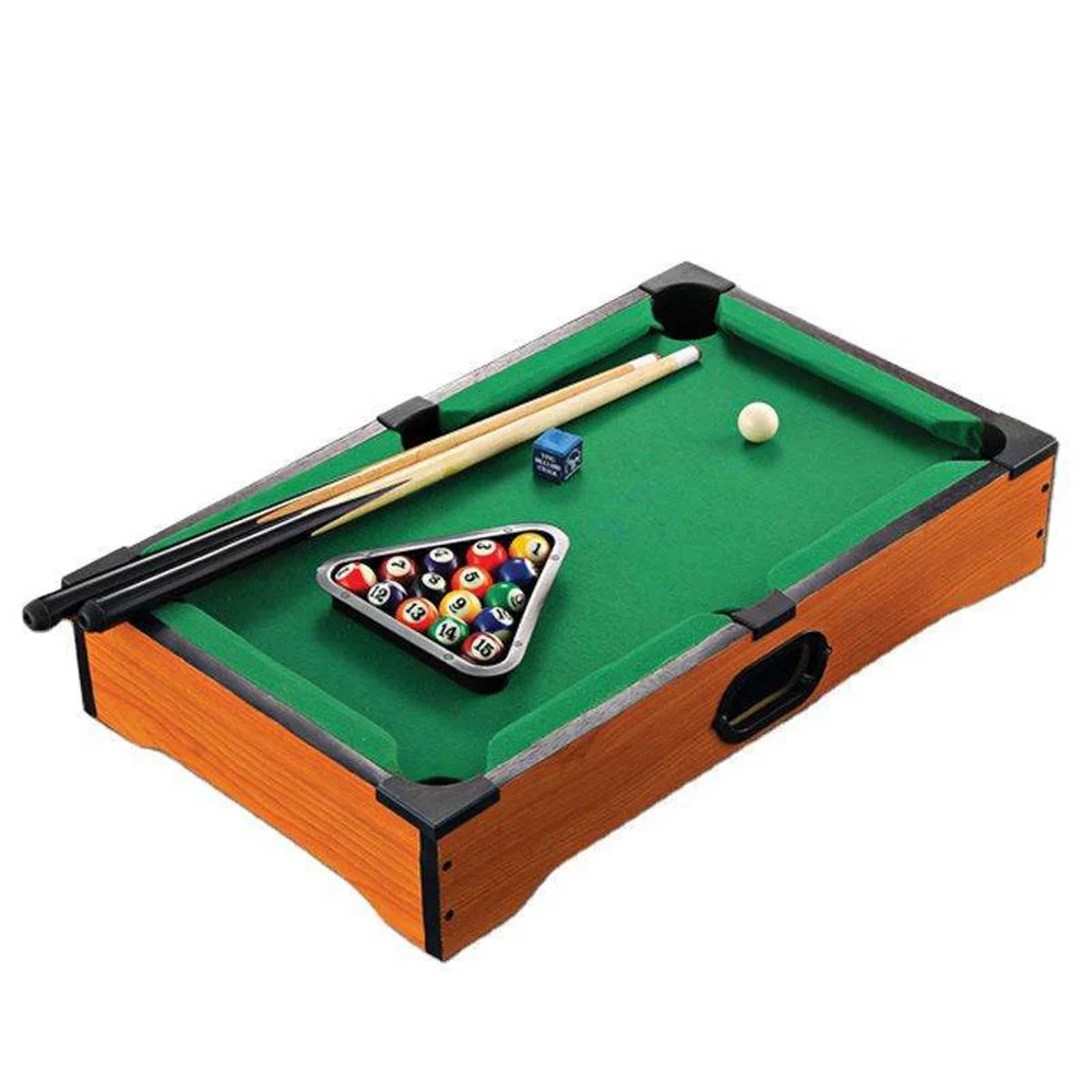 

Mini Tabletop Pool Set Billiards Home Office Desktop Billiards Game Children Adults Games Pool Table Snooker Game Set