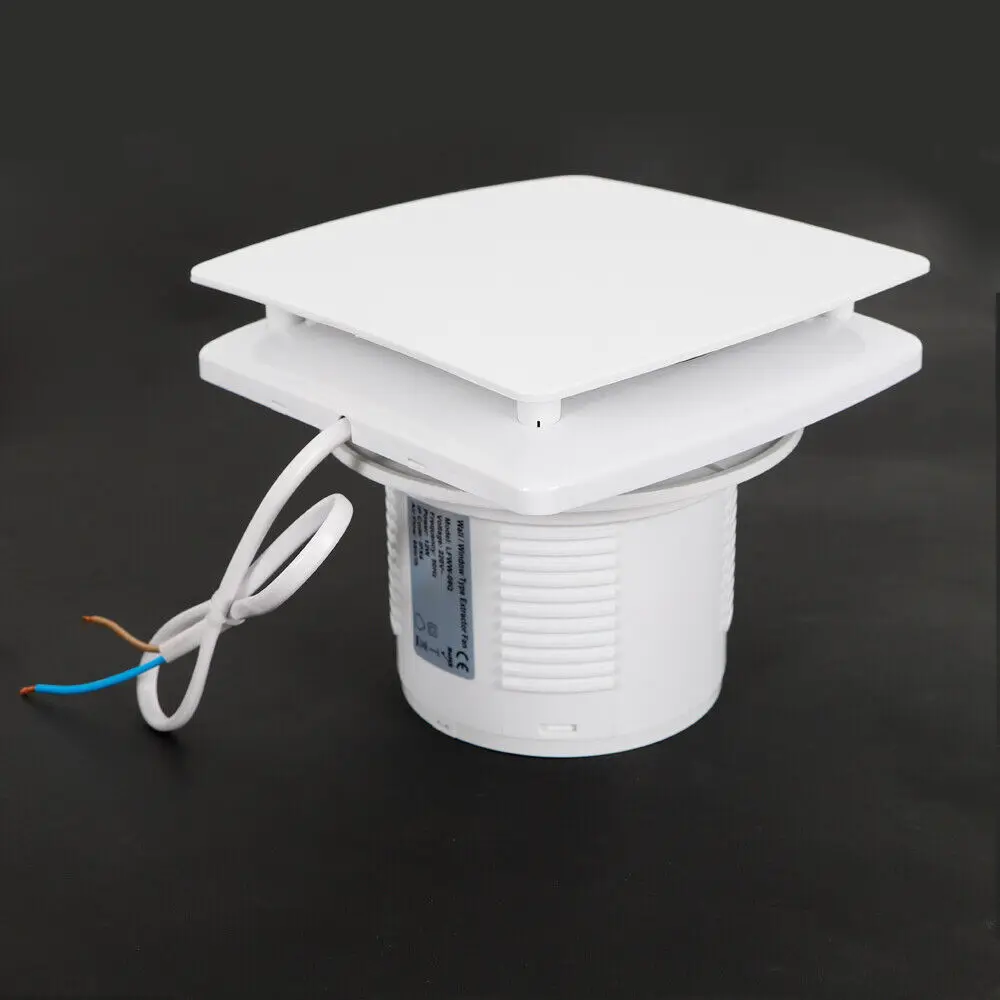 12W Wall Exhaust Fan Ventilation Channel Fan Bathroom Kitchen Garage Pipe Tube Fan 100mm 220V DHL — view 6