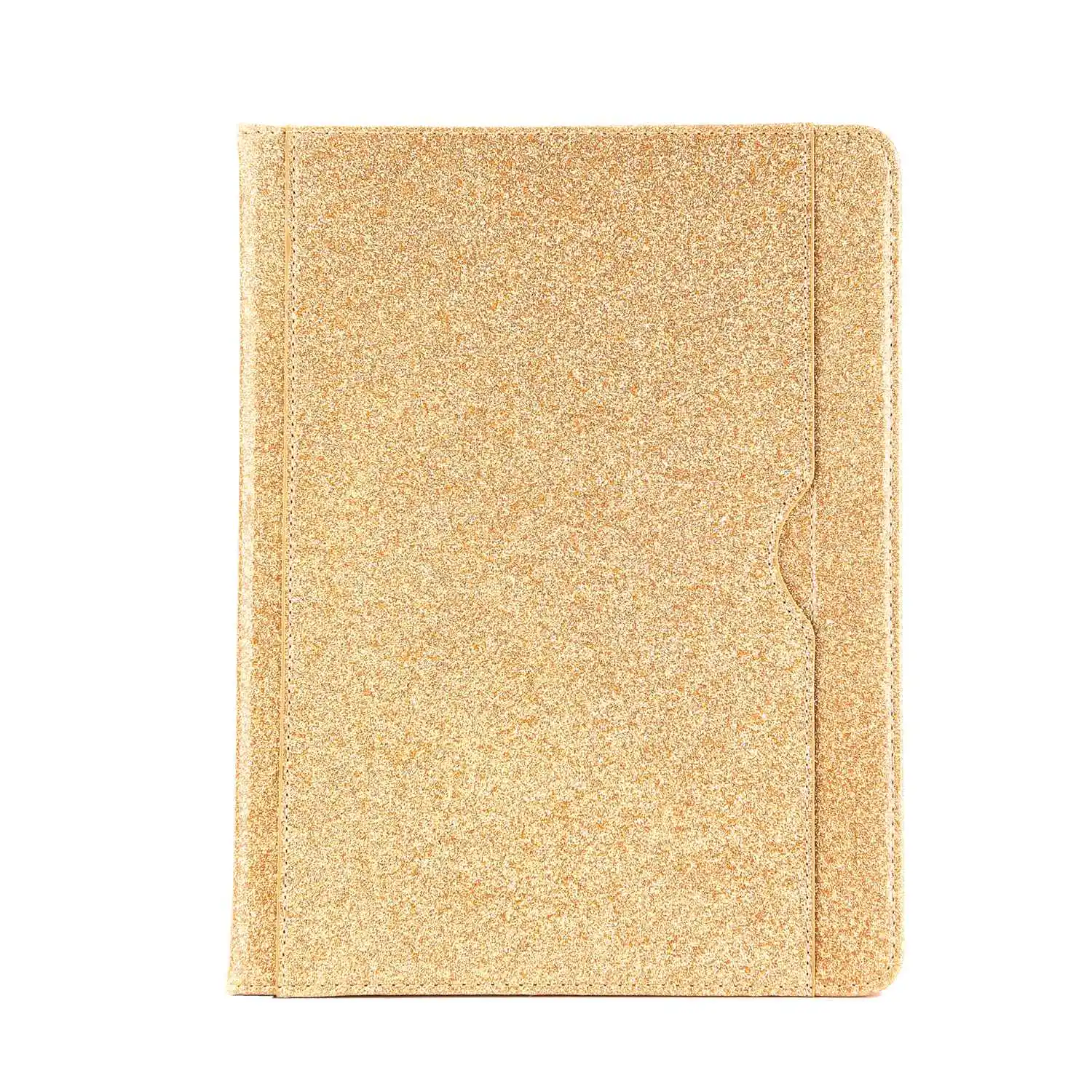 Per Ipad Air/Ipad Air2/Ipad Pro 9.7-2016/Ipad 9.7-2017/Ipad 9.7-2018 Con Supporto, Custodia Protettiva Glitterata Gialla