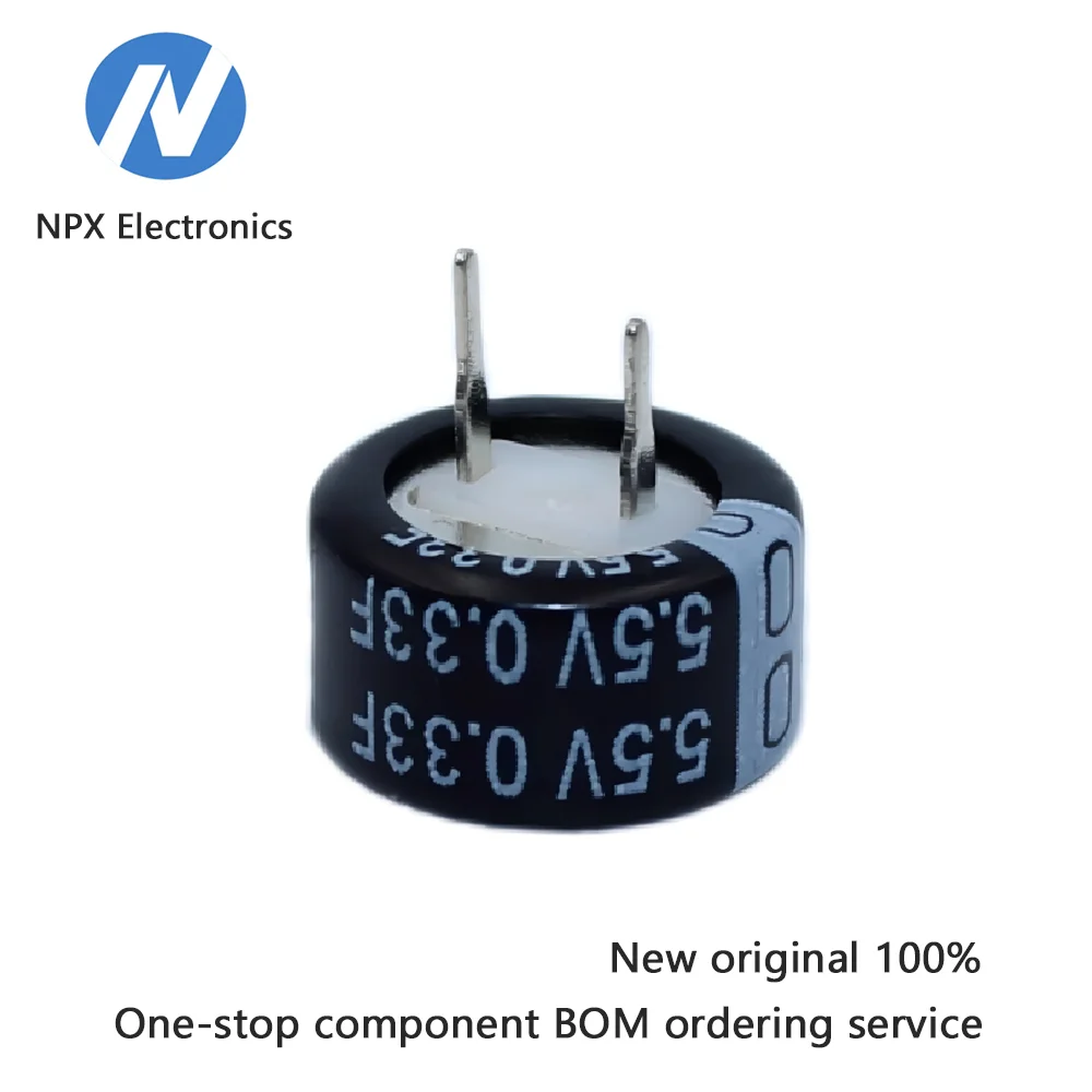10PCs Supercapacitor C type 5.5V 0.33F button-style laminated capacitor ...