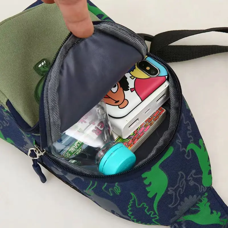 Cute Dinosaur Canvas Sling Bag 4