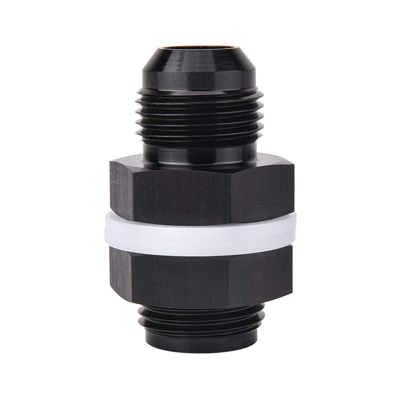 1PCS AN6 AN8 AN10 AN12 Aluminum Fuel Cell Bulkhead Aerospace Hose Connector Fitting With Washers And Nut