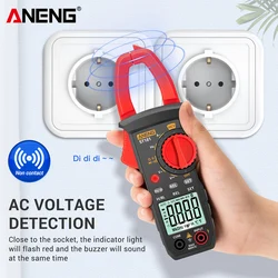 Aneng st181 braçadeira multímetro display digital atual detector de tensão auto fora reparação testador portátil bolso medidor de testes