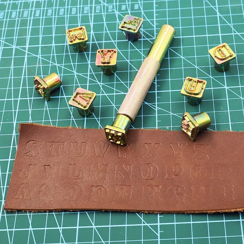 Number Letter Stamp Set Leather Craft Stamps Leather Letter Punch Alphabet Number Stamp Set Metal Stamping Marker 1set 26 Capital Letters Leather Stamping Tool Metal Fancy Alphabet Stamp Print Kit Ideal for Leather Art Craftwork Carving
