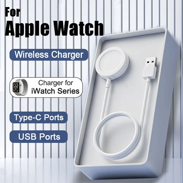 Wireless Charger Magnetic for Apple Watch Series 9 8 7 Ultra 2 SE fast Charging Cable Accessories for iWatch 8 7 6 5 4 3 2 1