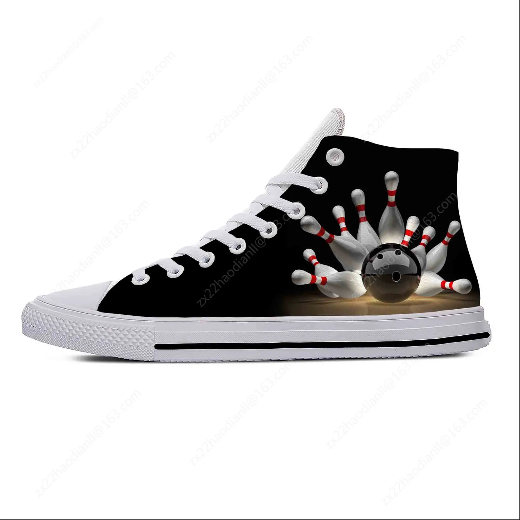 Anime Cartoon Manga Sport Bowling Fashion Funny Casual Cloth Shoes High Top Lightweight Breathable 3D Print Men Women Sneakers