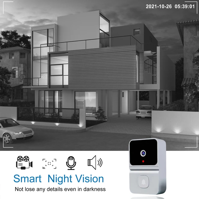 Wireless Smart Visual Doorbell Two-way Intercom Infrared Night Vision Remote Monitoring Security System Wifi Video Door Bell 2