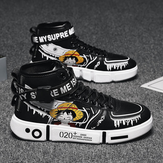 ONE PIECE THEMED HIGH TOP SHOES (4 VARIAN)