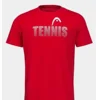 Men's O-Neck Short-Sleeved T-Shirt Head Tennis Shirt Table Tennis Badminton T-Shirt Tracksuit Breathable and Light Casual Tshirt 1