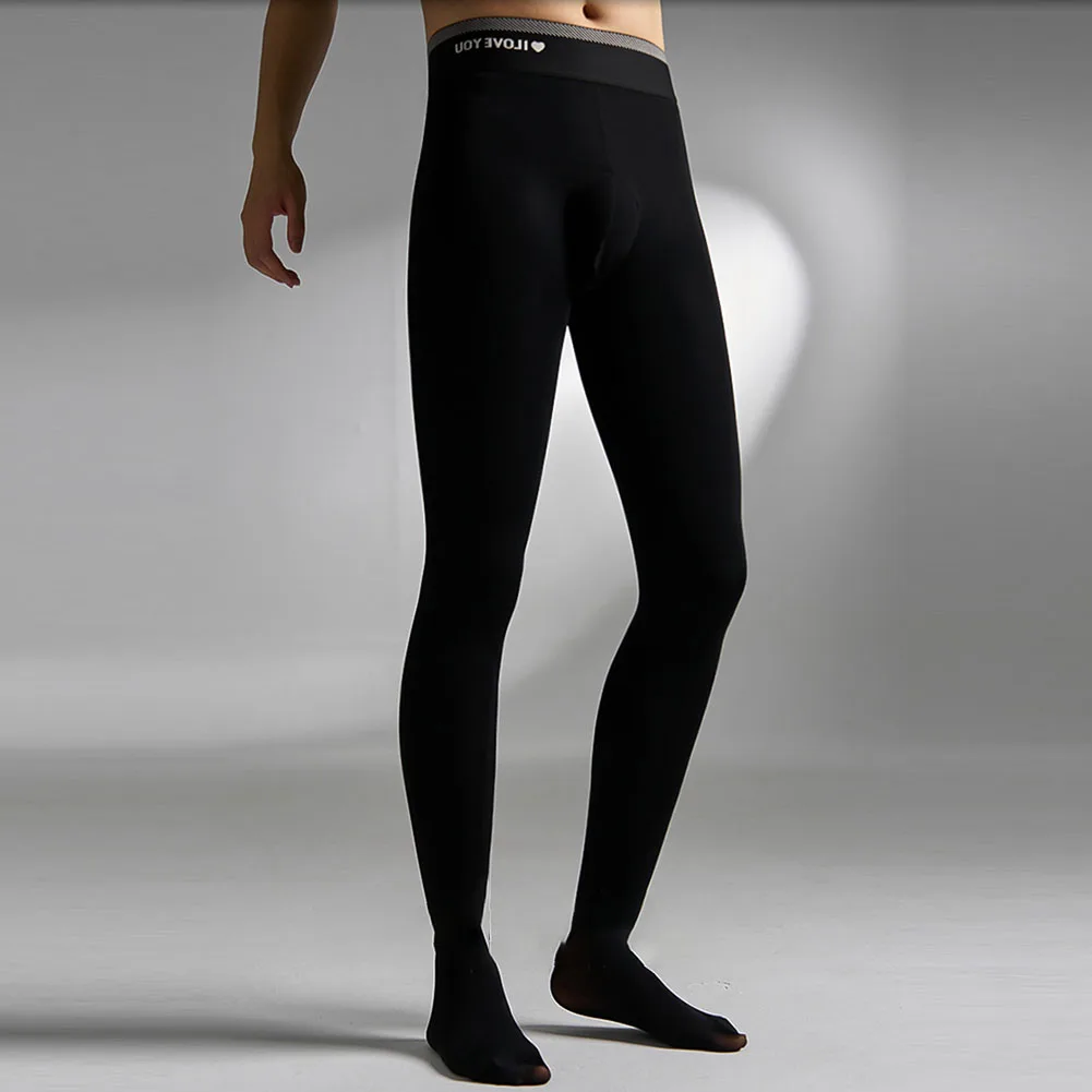 

Conquer Winter Chills with Men's Thermal Trousers Long Johns Warm Baselayer Bottom Pantyhose Tights Free Size