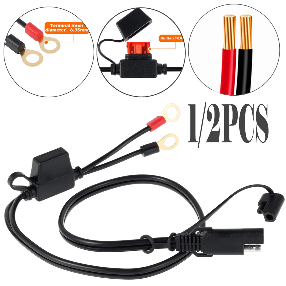 o tipo 2-pin rapido a spina cavo di prolunga SAE 12 V – 24 V con fusib