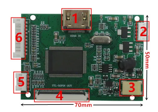 controle av vga hdmi-compatível para tl070wvh18ct zk070t800480a CSD070NB-04F