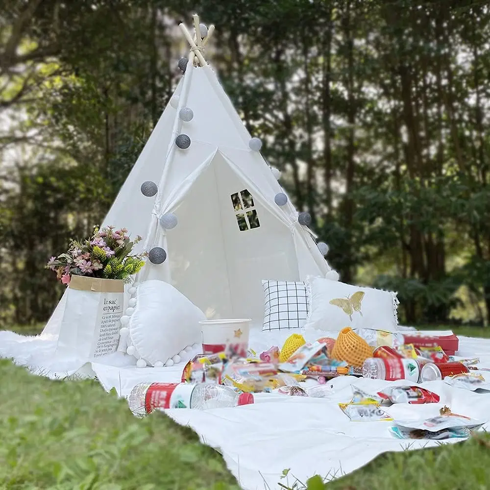 1.35/1.6m Play House Wigwam for Children Tent For Kid   Kids Teepee Tent Foldable Tent Washable Teepee Tent for Kids 4