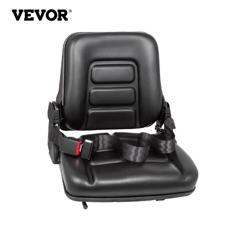 PVC Waterproof Black Seat with Back Rest Mini Digger Excavator Roller Dozer 