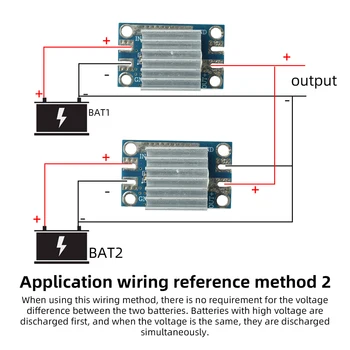 Modulo Diodo Ideale 50A/70A ad Alta Corrente Anti-Riflusso per Sistemi di Ricarica Solare e Backup Batteria 5V 12V 24V 36V 48V
