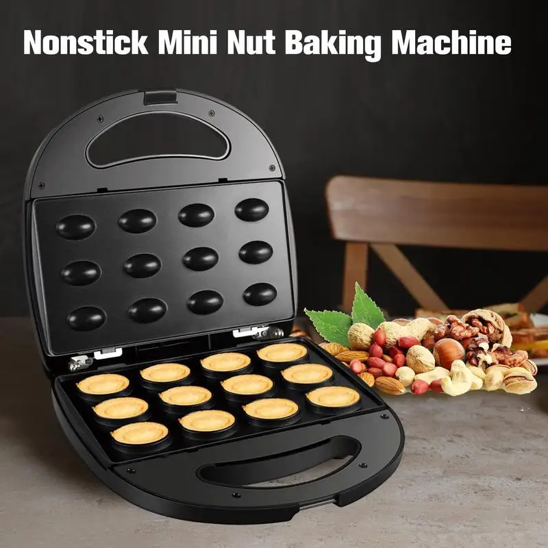

Electrical Walnut Cake Maker 12 Holes Nuts Cake Maker Cooking Appliances Breakfast Non-stick Cook Plates Sandwich Maker Bakware