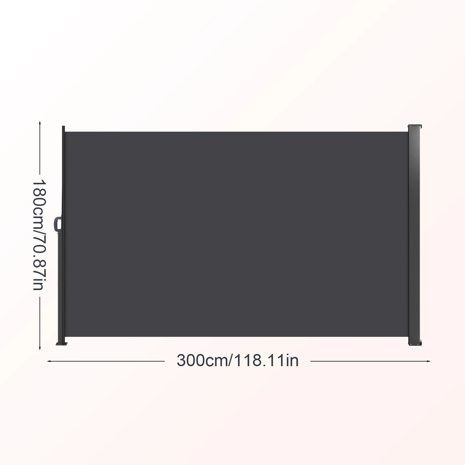 Polyester UV Resistant Folding Patio Screen Room Divider