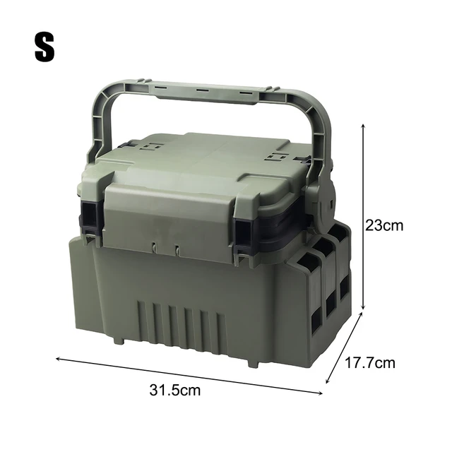 Multifunction Big Fishing Tackle Box High Quality Plastic Handle Fishing Box  The Tools To Receive Sea Fishing Box New - AliExpress