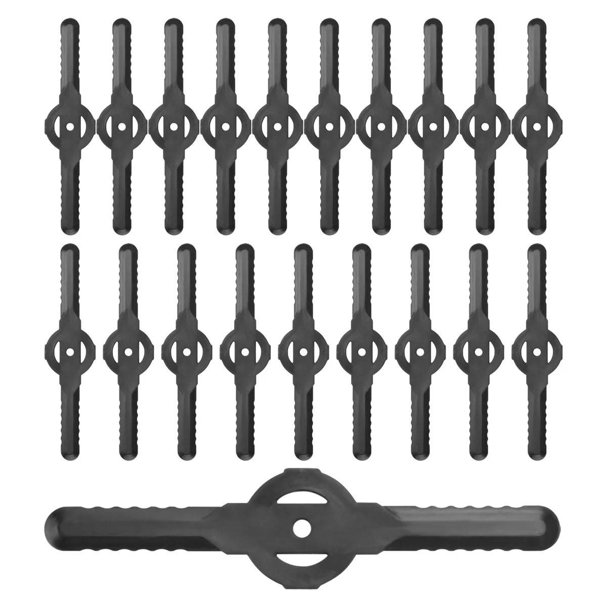20Pcs Plastic Grass Trimmer Blades Lawn Mower Blade Cordless Trimmer Garden Tool Lawn Mower Accessories