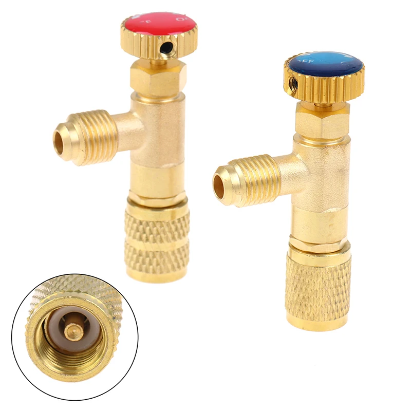 

R410A R22 Air Conditioning Refrigerant Liquid Safety Valve 1/4 "Safety Adapter Air Conditioning Repair And Fluoride