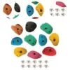 10x Rock Climbing Holds Rock Wall Climbing Kit Rock Wall Grips for Tree Climbing Outdoor Climbing Tree House Course Training 5