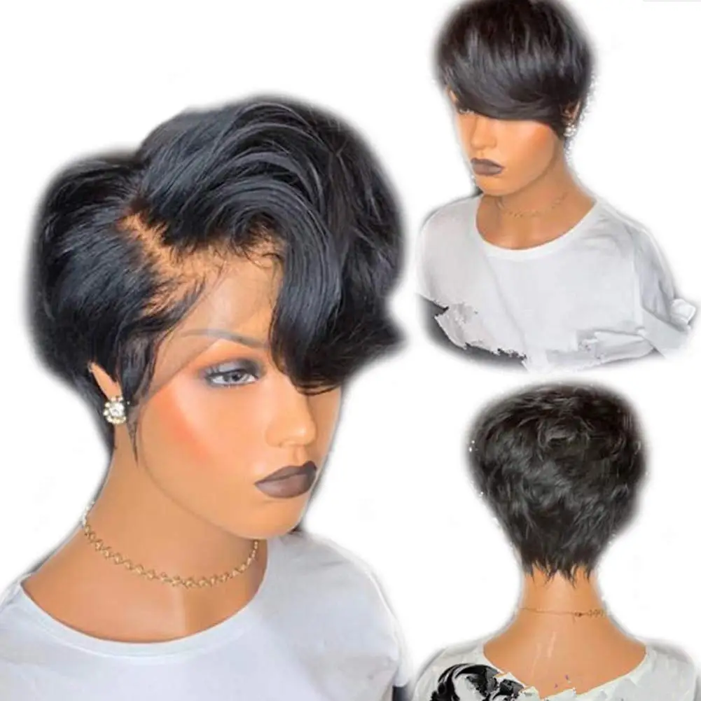 Short Pixie Cut Bob Wig Lace Front Wigs 13&times;4&times;1 Glueless Hair Wigs for Women