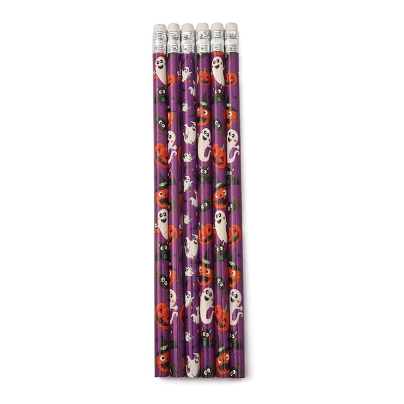 

YYDS Pack of 6/12Pcs Halloween Themed Pencils Pencils with Erasers Halloween Party Favor Gift Bag Fillers for Kid Reward