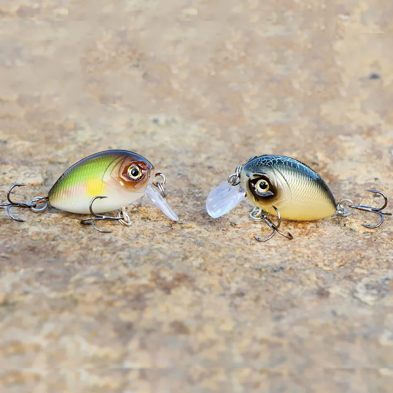 1PC 3,7g 32mm Kurbel Köder Minnow Angeln Locken Harten Köder Qualität Drillinge Wobbler Schwimm Pesca fettsäuren minnow Köder